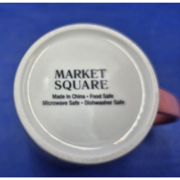 Beautiful Butterfly Oversized Mug Melon Interior 18oz 4.5" Market Square - Picture 7 of 8